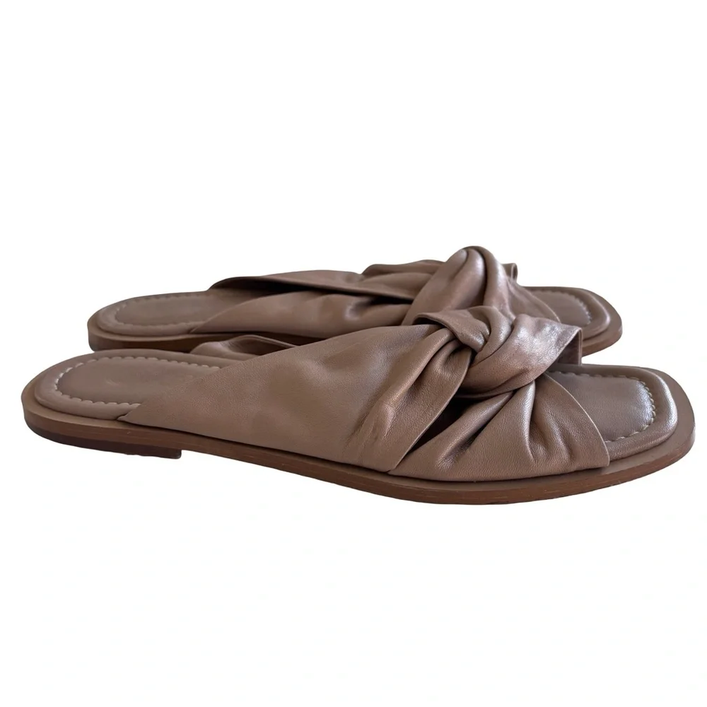 Saint G Women’s Tan Leather Sandals Sz 39